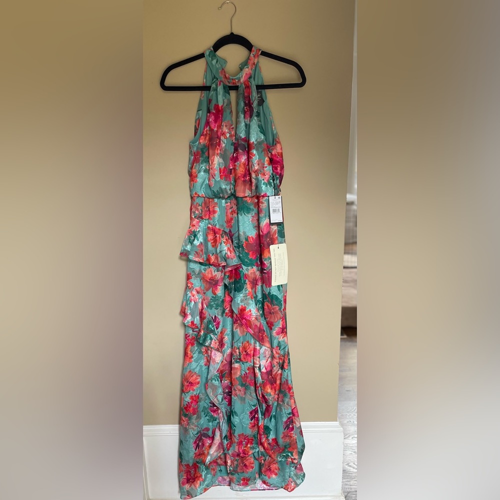 Adriana Pappel floral flowy dress never been worn tags on